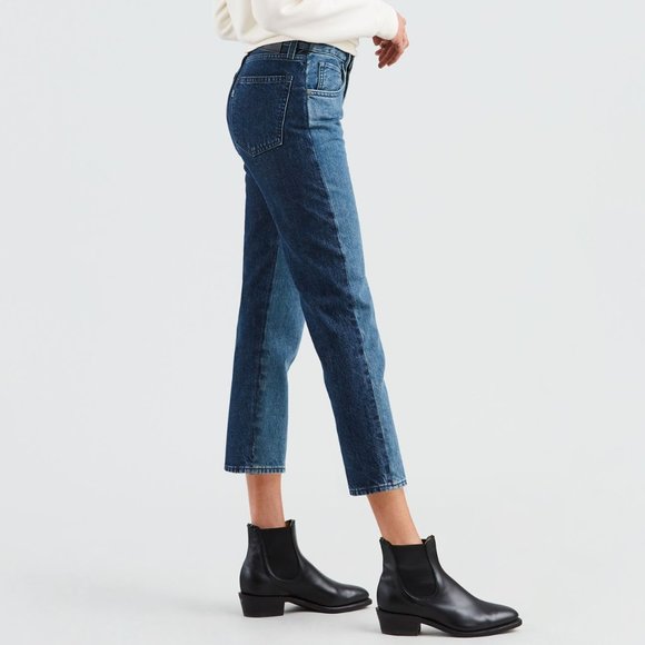 Levi's Denim - Levis Made & Crafted Slim Crop Two-Tone Wash Jeans